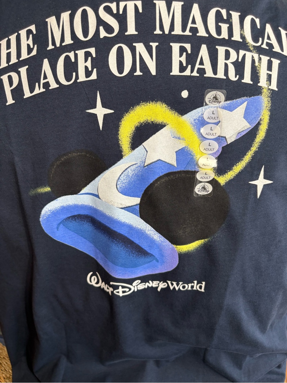 Disney Sorcerer Mickey Mouse Graphic Print Large Walt Disney world. “The Most M - Picture 7 of 7